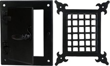 A29 Hardware Cast Iron Speakeasy Door Grill/Grille with Medium, Medium-Black picture