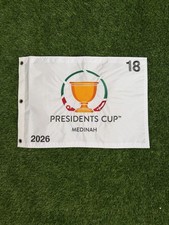 2026 Presidents Cup Medinah Country Club Souvenir Embroidered Pin Flag Golf Flag picture