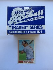 1982 Topps Traded Factory Set, Cal Ripken Jr. Rookie Card 132 Cards Wow Rare picture