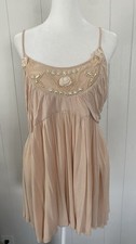 American Rag XL Peach Babydoll Spaghetti Strap Empire Waist Viscose Top picture