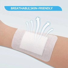 50PCS Large Wound Bandages Non-Woven Adhesive First Aid 6x7cm picture