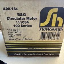 Sid Harvey B & G Circulator Motor 111034 A28-15R picture