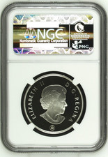 CANADA-SPECTACULAR RARE NGC GRADED TYRANNOSAURUS REX  SILVER 4 DOLLARS, 2009 picture