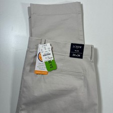 NEW J.Crew Chino Pants 34x34 Stone Flex Slim TruTemp365 Performance Stretch picture