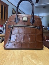 Dooney and Bourke Crocodile Print Domed Purse New picture