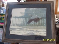 Misty Morning-Heron By Matthew Hillier Litho Print Limited Edition 90/950 picture