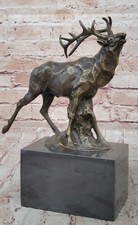 Caribou Elk Stag Buck Bronze Sculpture Trophy Hunter by Milo Hot Cast Art Decor picture