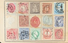 RARE LOT OF 1800'S STAMPS BAVARIA, AUSTRIA, NORWAY AUSTRIA, DENMARK, GERMANY picture