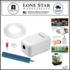 Whisper-Quiet Air Pump for Fish Tanks - Perfect for 1-20 Gallons with Air Tubing picture