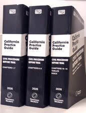 2026 California Practice Guide Rutter Civil Procedure Before Trial NEW picture