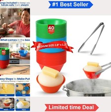 Puto Molder Filipino 40 Pcs 2.8 Inch 1.2 Inch BPA Free Plastic Baking Molds picture