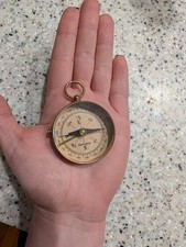 1950 German compass radioactive sealed in glass jar with lead babies RADIOACTIVE picture