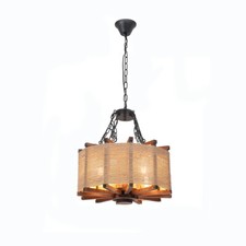 Rustic Chandelier Vintage Farmhouse Pendant Light Ceiling Lamp For living Room picture