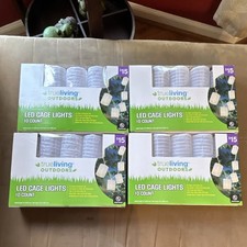 True Living Outdoors LED Warm White String Lights 10ct 9.5ft Connectable UL (4) picture