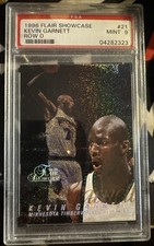 1996-97 Flair Showcase - Kevin Garnett #21 Row 0 PSA 9 Pop 21 SP Super Rare Set picture