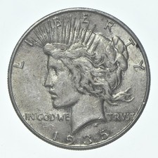 (1) XF 1935-S Peace Silver Dollar 90% - Extra Fine - San Francisco Mint picture