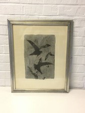 Georges Braque Birds in Flight Vint Etching Aquatint Collectors Guild COA Framed picture