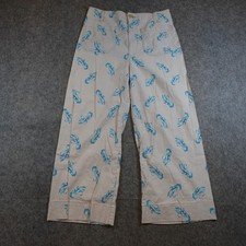 Maeve Pant Women 31 Beige The Colette Lobster Print Wide Leg High Rise picture