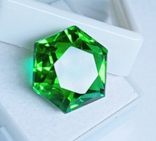 Natural Tsavorite Garnet Hexagon Cut Green 13.20 Ct EGL Certified Loose Gemstone picture