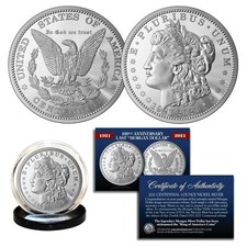 100th Anniversary of the final MORGAN DOLLAR 1 OZ 39mm Tribute Coin w/COA picture