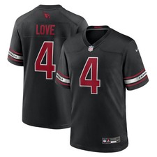 Jersey Arizona Cardinals Jeremiyah Love #4 Black Alternate Game Men's picture