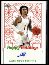 2023 Leaf Happy Holidays Autograph #BA-JHS Jalen Hood Schifino picture