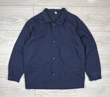 Le Laboureur Vintage 80s Blue French Workwear Canvas Chore Jacket Size L Mens picture