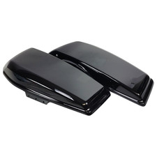 Harley 23.5-26 CVO Street Road Glide Extended Saddlebag Bottoms Vivid Black OEM picture