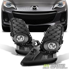 2012-2013 Mazda 3 Mazda3 4/5Dr Bumper Fog Lights+Switch Replacement Left+right picture