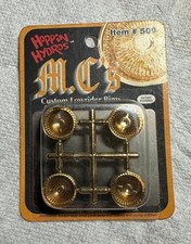 Hoppin Hydros 1/24 1/25 Custom Lowrider Rims Wheels Gold Chrome #509 NOS picture