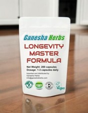 LONGEVITY MASTER ADAPTOGEN FORMULA 24 SUPER TONIC HERBS 200 CAPSULES picture