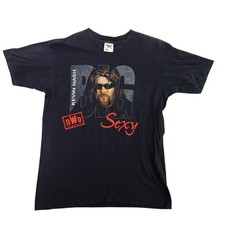 Vintage WCW Kevin Nash Big Sexy T Shirt Mens L nWo Wrestling Single Stitch 90s picture