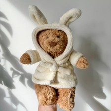 Jellycat Bartholomew Bear Bathrobe Plush Teddy Stuffed Animal Collectible NWT picture