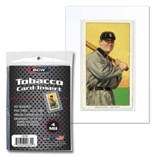 NEW (1 pk) 25 Sleeves BCW Tobacco Card Insert Sleeves-  Poly Soft picture