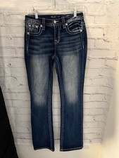 Miss Me Jeans MID-RISE BOOT STRETCH EUC Women's Size 27 x 34 picture