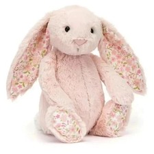 Jellycat Authentic Medium Blossom Blush Bunny Cherry Plush Toy NWT picture