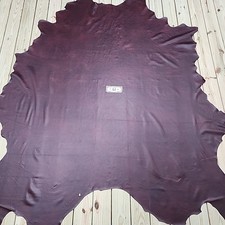 Burgundy Leather Whole Cow Hide High Quality 44.3 Sqft Windsor Burgundy L60 picture