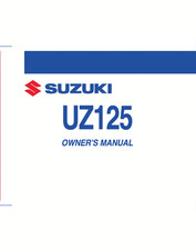 Suzuki UZ125 1980-1990 Complete Owners & Service Manual picture