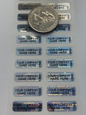 250 Small Custom Printed Tamper Evident Security Void Hologram Labels Stickers picture