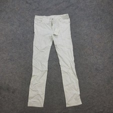 Monoreno Jeans Women's White Size M Stretch Panel Seam Mid-Rise picture