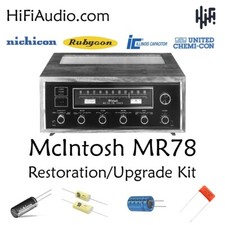 McIntosh MR78 tuner restoration recap repair upgrade rebuild kit capacitor picture