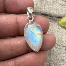 Rainbow Moonstone Pendant Handmade Jewelry Pendant Silver Pendant EBP663 picture