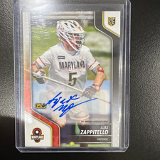 2024 Premier Lacrosse League Ajax Zappitello Maryland Auto #153 RC picture