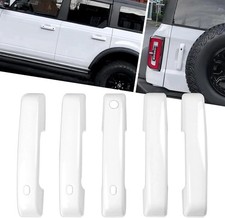 Door Handle Covers for Ford Bronco 2021-2026, White, ABS, 5 Pack picture