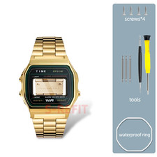 Steel Watch Case Mod Kit for F91W F-91W A158 A159 Upgrade Casio Modified picture