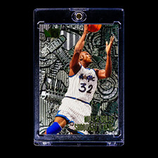 Shaquille O'Neal RARE SILVER METAL EMBOSSED CARD - ORLANDO MAGIC HOF picture