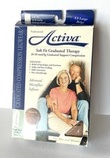 NEW Activa Compression Therapy 20-30 MMHG, Thigh High HOSE  Uni Band Beige XXL picture