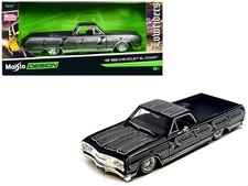 1965 Chevrolet El Camino Lowrider Black Metallic w Silver Graphics Lowriders Ser picture