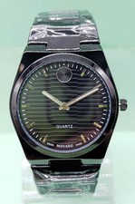 Amazing Movado Bold Quest Black Dial Analog Quartz Men's Wrist Watch picture