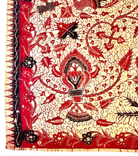 Vtg Indonesian Batik Tulis Java 100